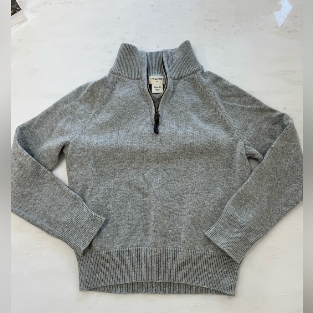 J. Crew Boys Pullover Sweater, Gray Size XS
